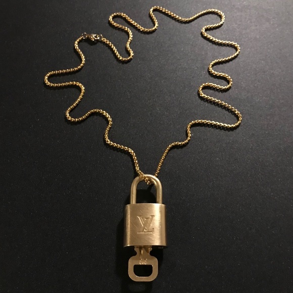 Louis Vuitton Lock & Key and Gold Necklace - Picture 1 of 3